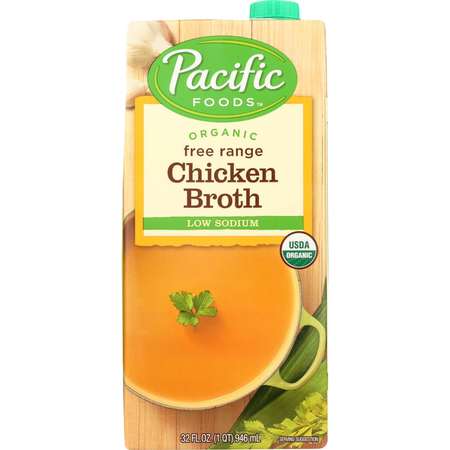 Pacific Foods Pacific Foods Organic Low Sodium Chicken Broth 32 fl. oz. Carton, PK12 05445
